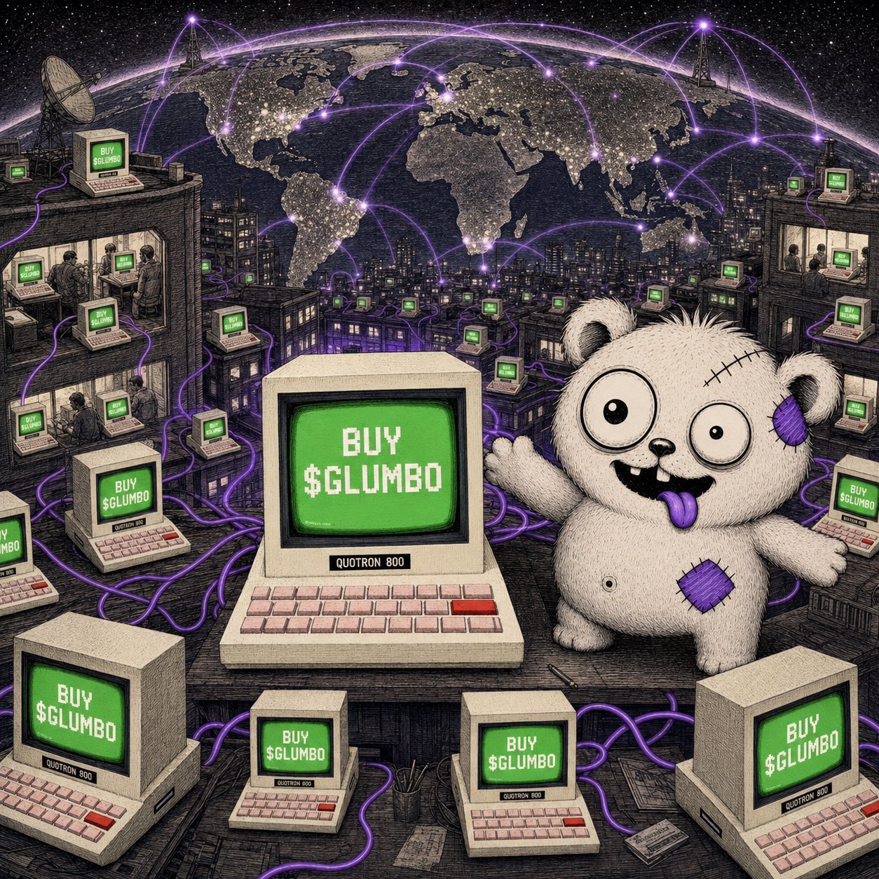 GLUMBO reward machine artwork